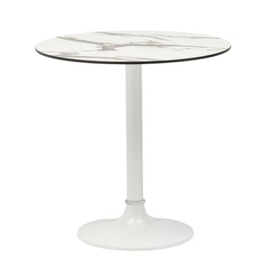 Jannie 30 Inch Outdoor Bistro Table In White