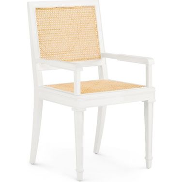 Jansen Arm Chair In Eggshell White