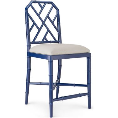 Jardin Counter Stool Set of 2 In Deep Sea Blue
