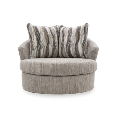 Jasmine Grove Swivel Accent Chair In Fossil