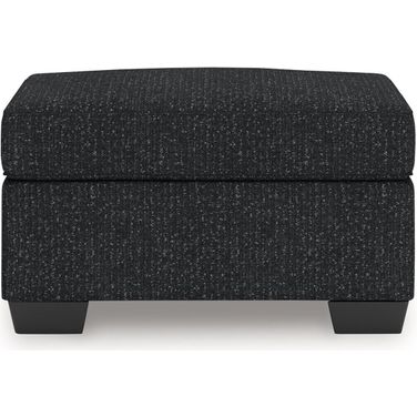 Jasmine Peaks Ottoman In Coal