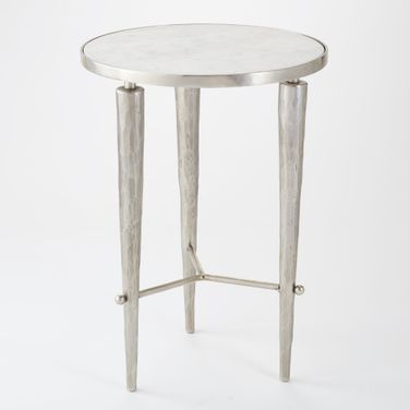 Jasper Accent Table In Nickel