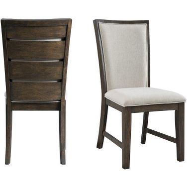 Jasper Dark Walnut Slat Back Side Chair Set Of 2