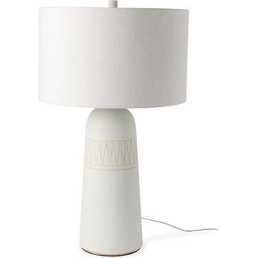 Javier Light Base With Cream Shade Table Lamp
