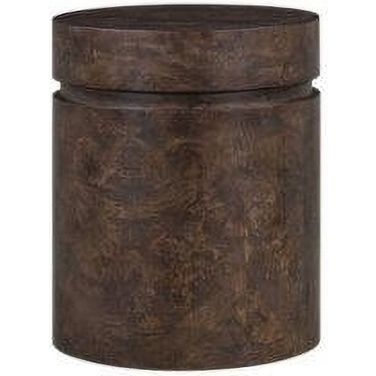 Jax Solid Wood with Poplar Venner 17.5 Inch End Table In Dark Brown