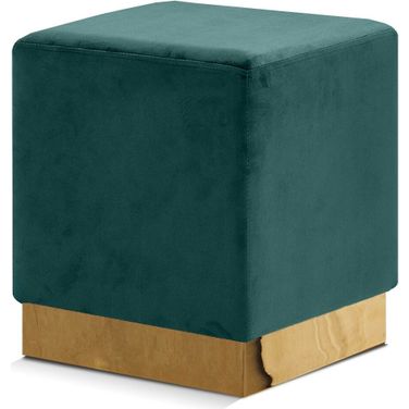 Jax Velvet Ottoman/Stool In Green