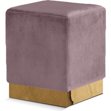 Jax Velvet Ottoman/Stool In Pink