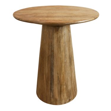 Jaden 36 Inch Round Bar Table In Distressed Natural