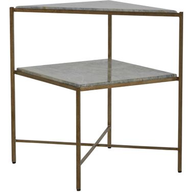 Jayce Side Table In Textured Champagne