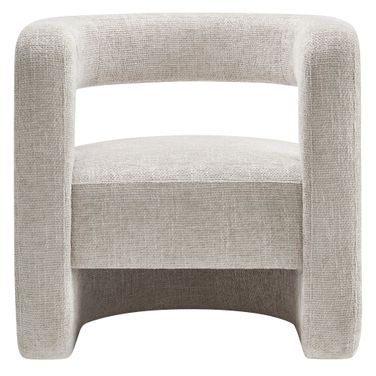 Jaylin Upholstered Chenille Accent Chair In Dove Gray