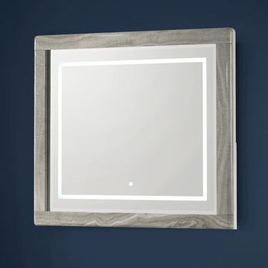 Jazz Mirror In White