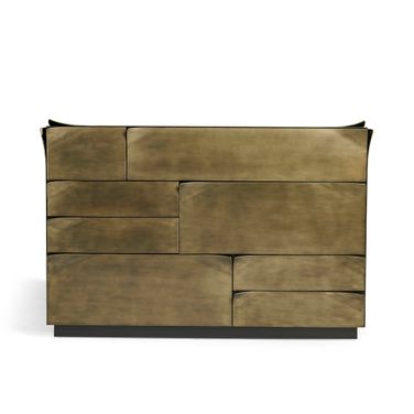 JC Modern Hammersmith Drawer Chest In Satin Brass