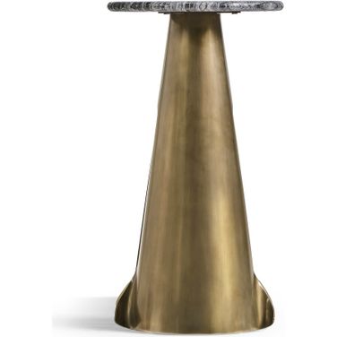 JC Modern Hammersmith Drink Table In Satin Brass