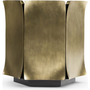 JC Modern Hammersmith End Table In Satin Brass