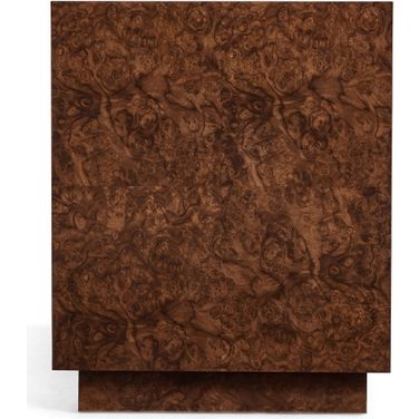 JC Modern Jacques Radius End Table In Walnut Burl