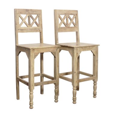 Jenna Bar Chair Set of 2 In Natural