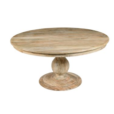 Jenna Pedestal Dining Table In Beige