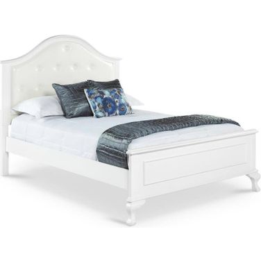 Jenna White Full Panel Bed