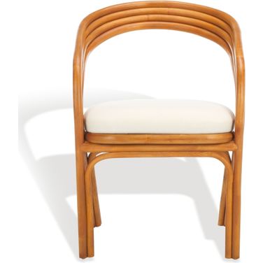 Jennabrook Rattan Dining Chair In Natural and White