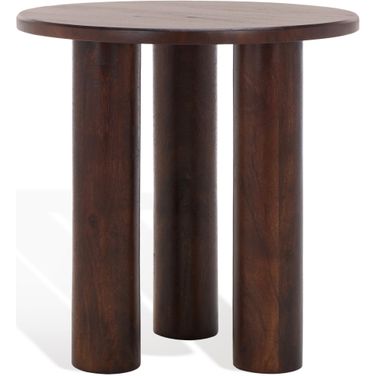 Jennamira Wood Accent Table In Dark Brown