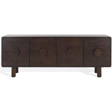 Jennamira Wood Sideboard In Dark Brown