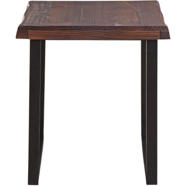Jennings Live Edge End Table In Brown