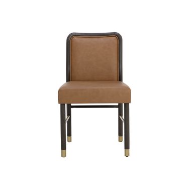 Jeno Dining Chair Set of 2 In Milliken Cognac