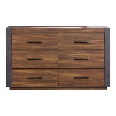 Jensen Double Drawer Dresser In Tavern Brown