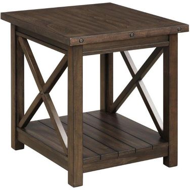 Jenson End Table In Heritage Brown