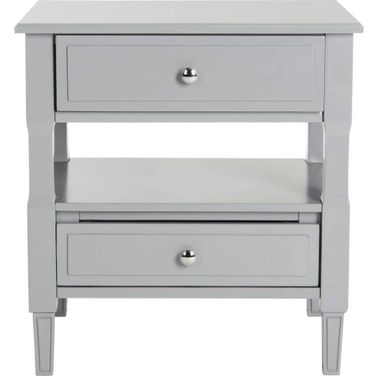 Jenson Grey 2-Drawer Nightstand