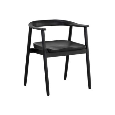 Jeremy Dining Armchair In Black