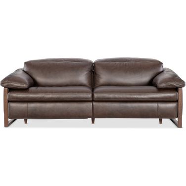 Jericho Power Sofa with Power Headrest In Dark Brown