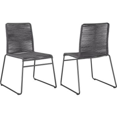 Jerome Upholstered Stackable Side Chairs Set of 2