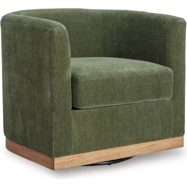 Jersonlow Swivel Chair In Forest Green