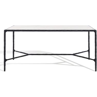 Jessa Metal Coffee Table In Black and White