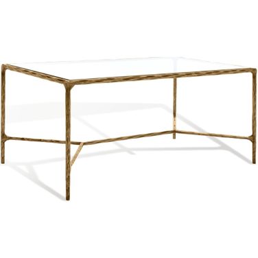 Jessa Metal Coffee Table In Brass