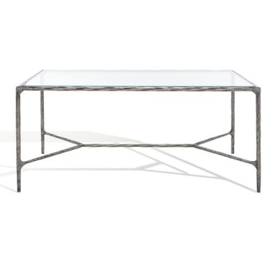 Jessa Metal Coffee Table In Silver