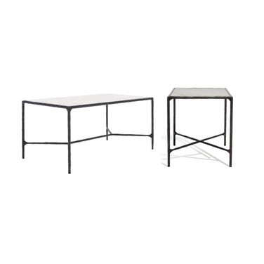 Jessa Occasional Table Set In Black and White