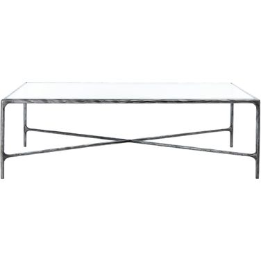 Jessa Rectangle Coffee Table In Silver