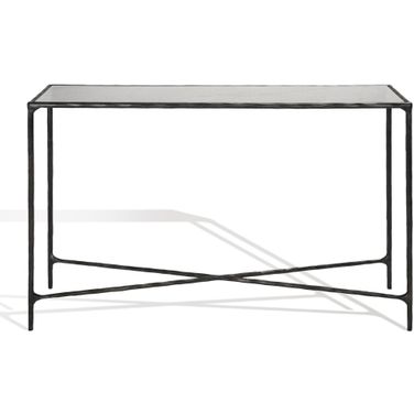 Jessa Rectangle Console Table In Black and White