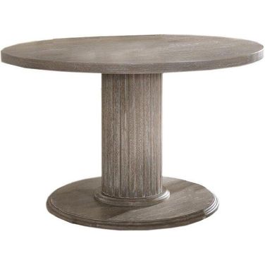 Jessica 47 Inch Transitional Wood Dinette Table In Gray