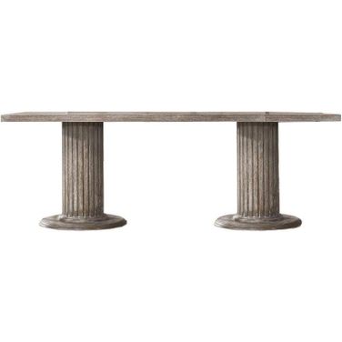 Jessica 84 Inch Transitional Wood Dinette Table In Gray