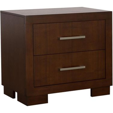 Jessica 2-drawer Nightstand Cappuccino