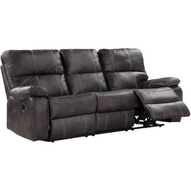 Jessie James Power Reclining Sofa In Dark Graphite