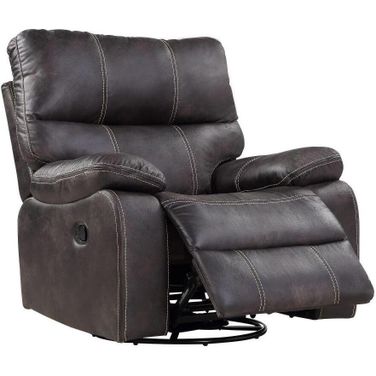 Jessie James Swivel Gliding Recliner In Dark Graphite