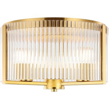 Jetra Flush Mount in Brass