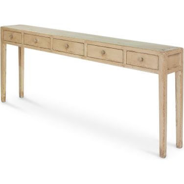 Jewelers Ivory Console Table