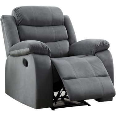 Jim Reclining Chair with Lower Back Vibration In Grey
