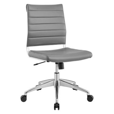 Jive Gray Armless Mid Back Office Chair