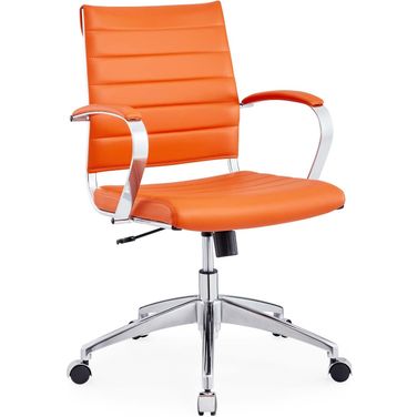 Jive Orange Mid Back Office Chair by Modway | 1StopBedrooms